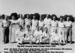 Big Bell Country Week Cricket Team 1952 including my Dad, Bluey Nancarrow