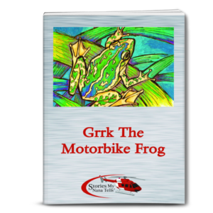 Cover for the book Grrk the Motorbike Frog