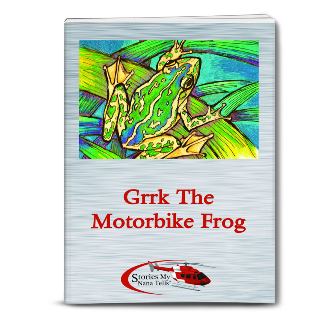 Cover for the book Grrk the Motorbike Frog