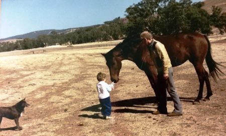 Many grandchildren came to visit Blue and Isobel up at Toodyay