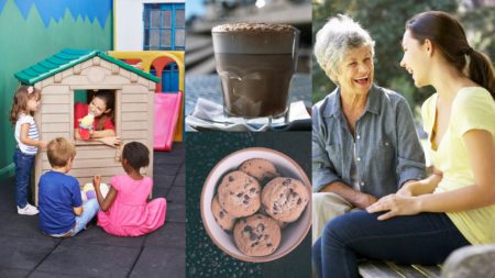 Parents can enjoy a chat and a coffee, while their children are entertained for an hour.